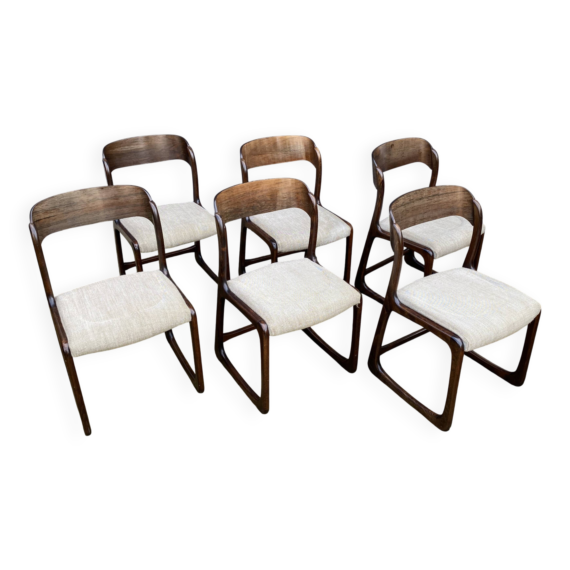 "Baumann sled chairs"
