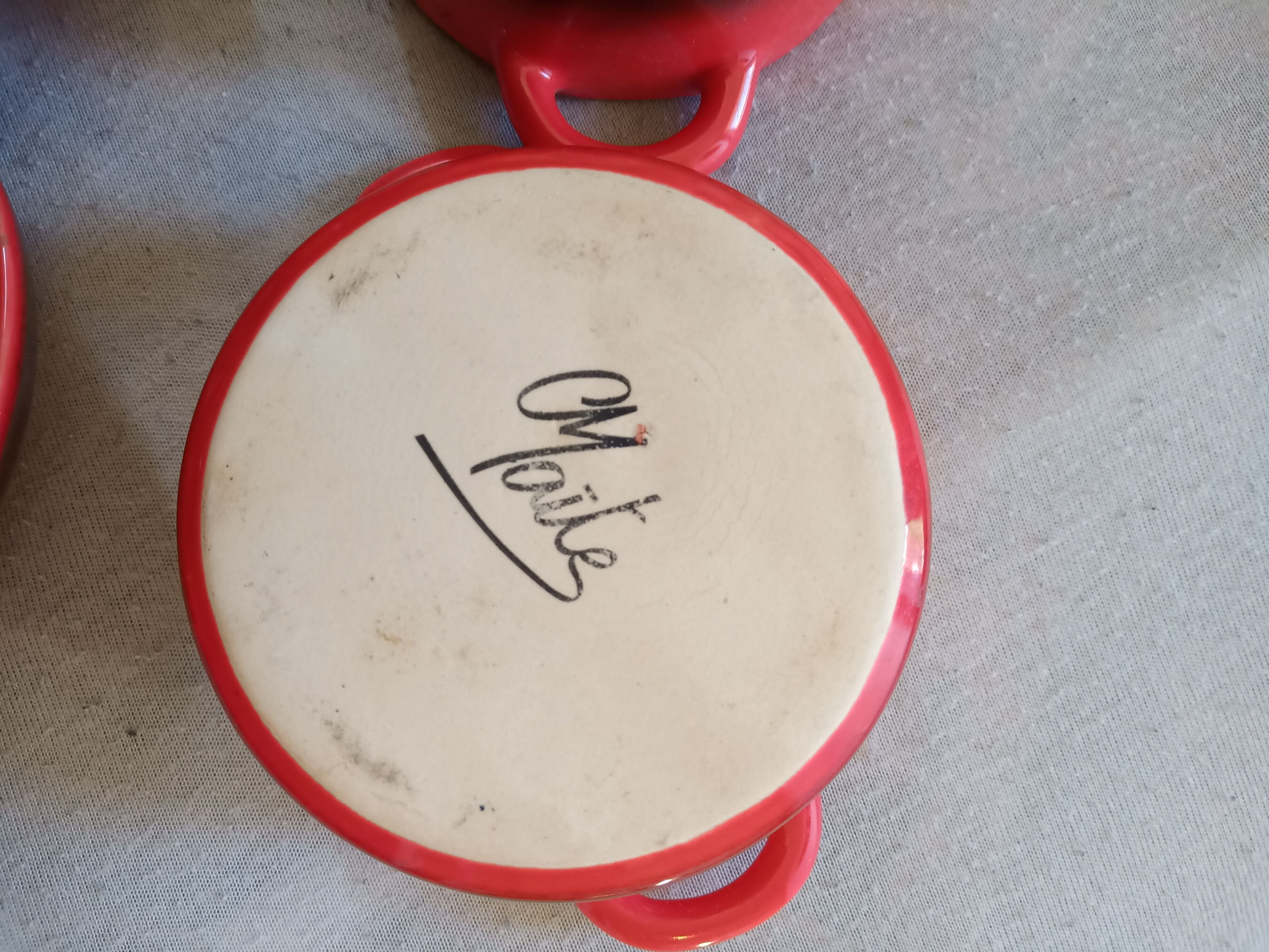 Two stoneware casseroles - maïte