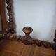 Side table, Louis XIII style console in walnut.
