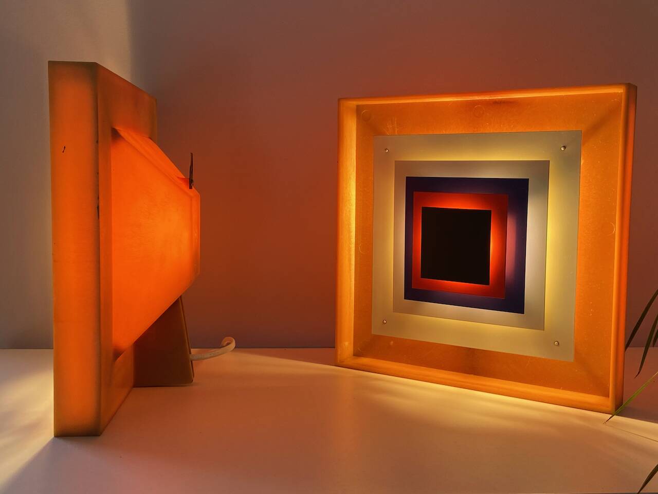 1 of 2 Bent Karlby Kvadrille wall table lamp for Lyfa, Denmark 1960s