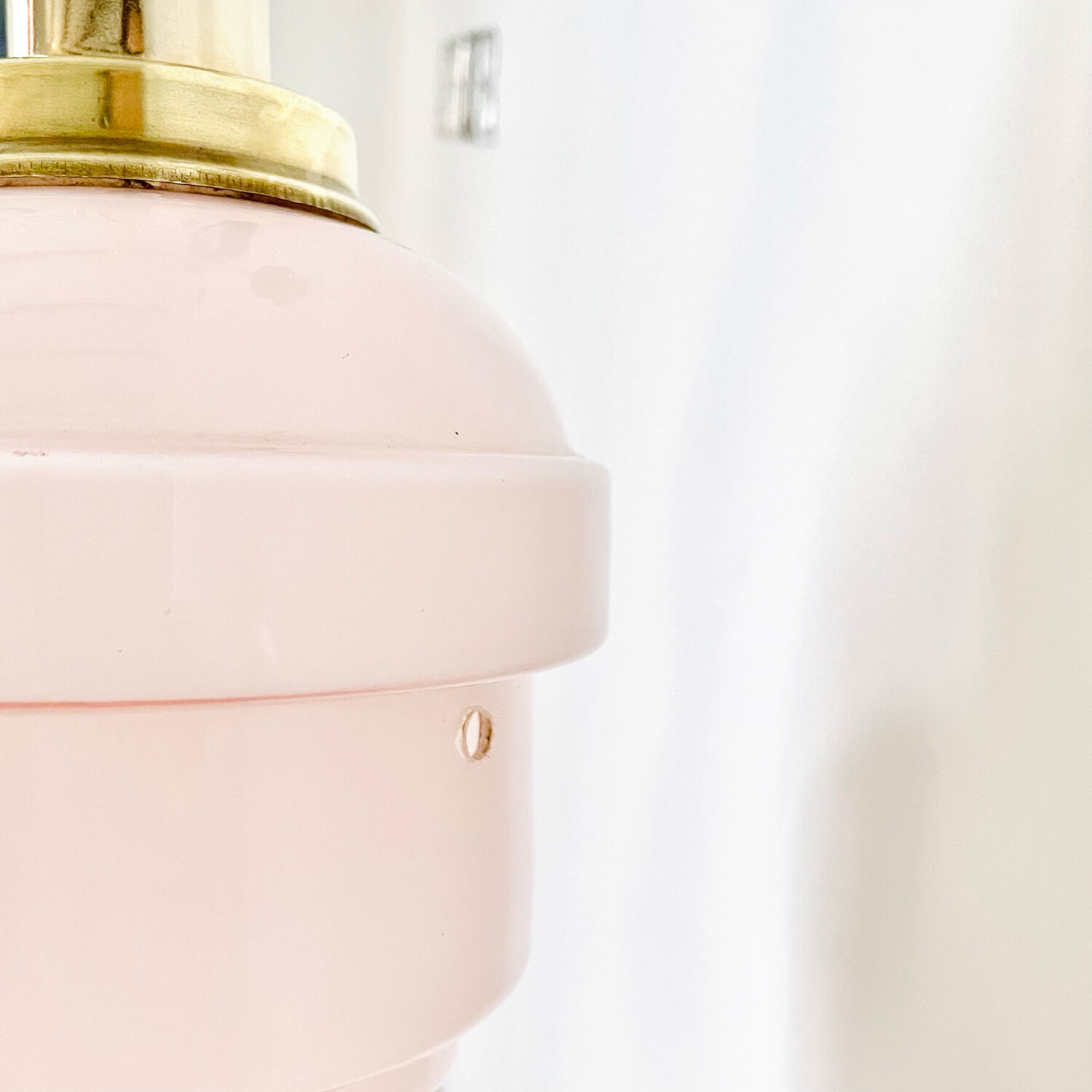 Pastel pink wall lamp