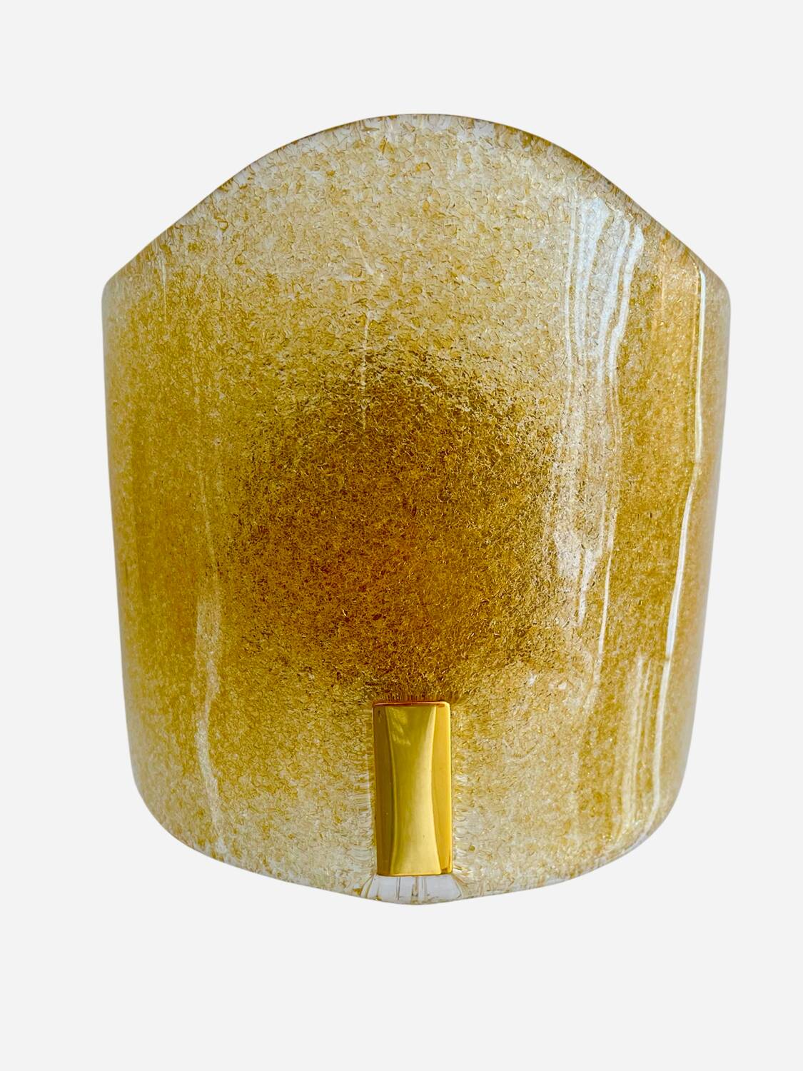 Murano Due pair of appliques with gold inlay, Italy 1990.