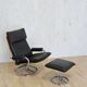 Leather ottoman chair