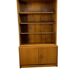 Bibliothèque/vitrine vintage en bois