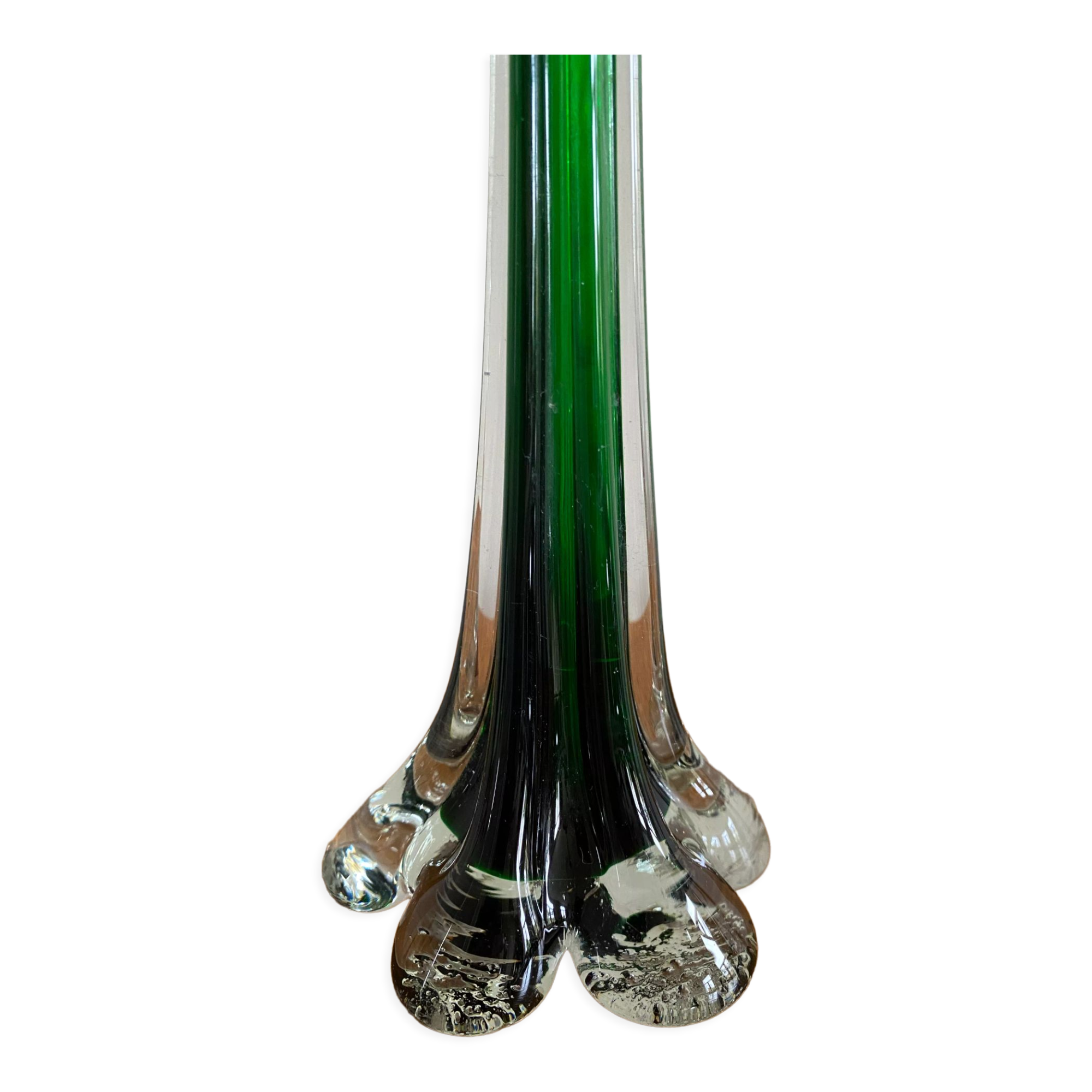 Set of two green soliflores