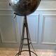 Atypical industrial furniture riveted sphere