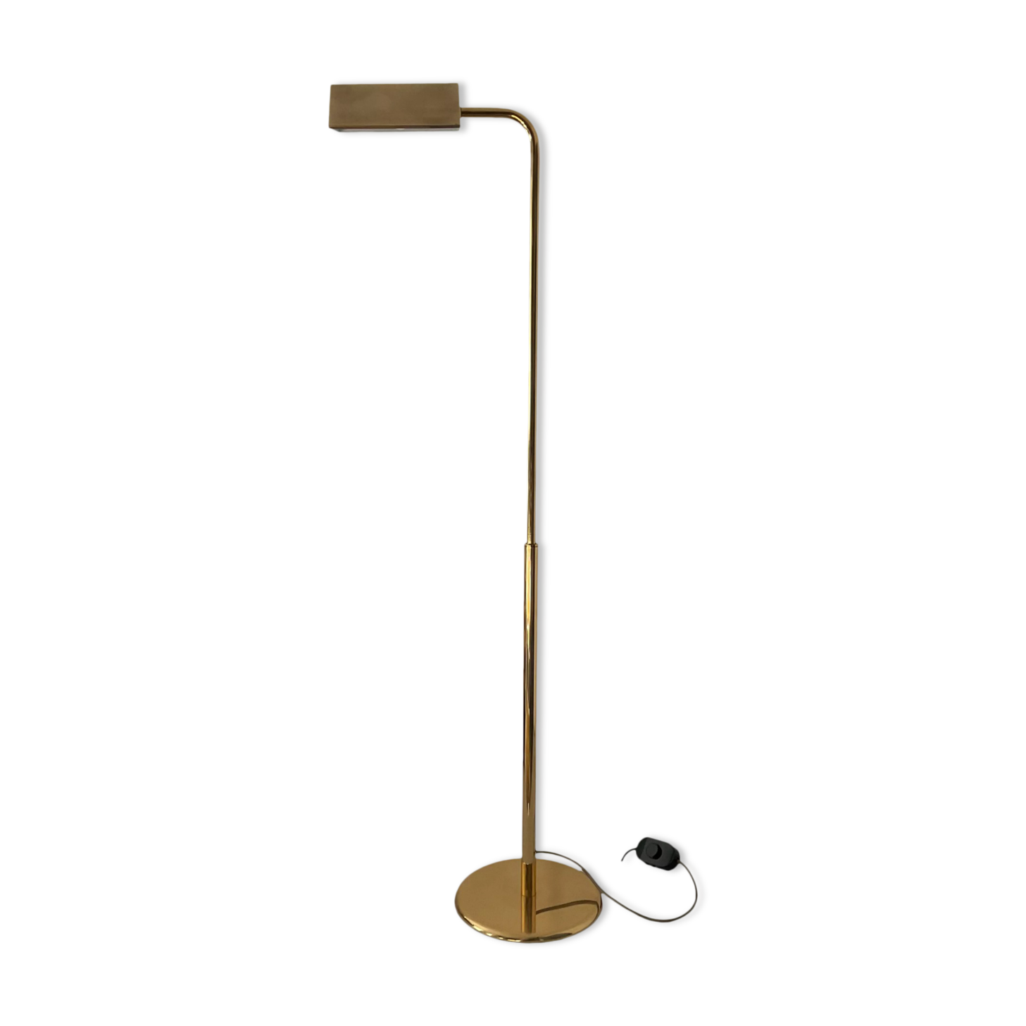 Floor lamp reader of the 70s in brass