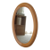 Vintage oval mirror in beech from the 70s/80s.
