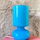 Blue blown glass lamp IKEA vintage model Lykta