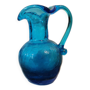 Murano vase with crackled glass