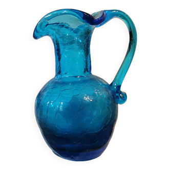 Vase de Murano en verre craquelé