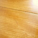 Vintage extendable round wooden dining table