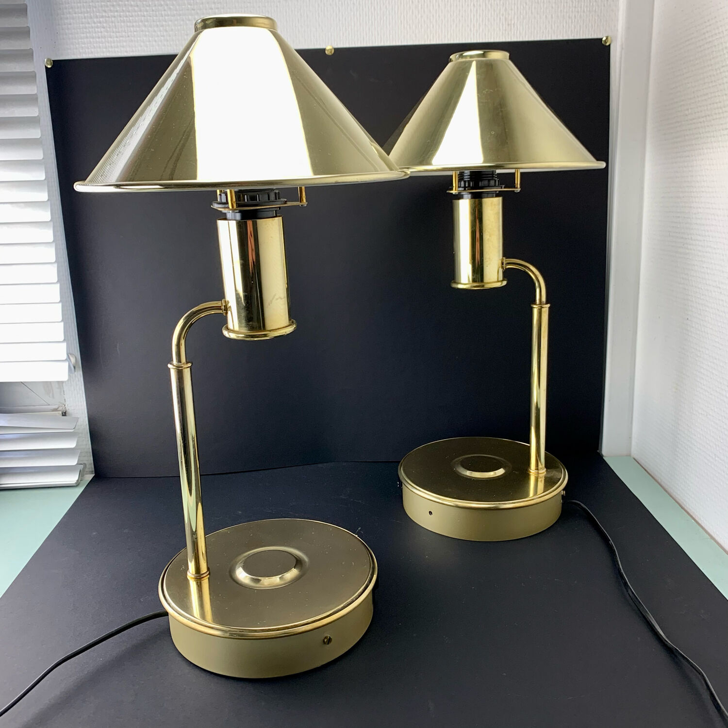 Brass lamp høvik lys jonas hidle denmark 1970 vintage scandinavian design