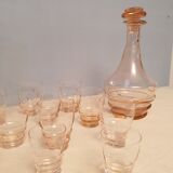Set carafe and 12 glasses