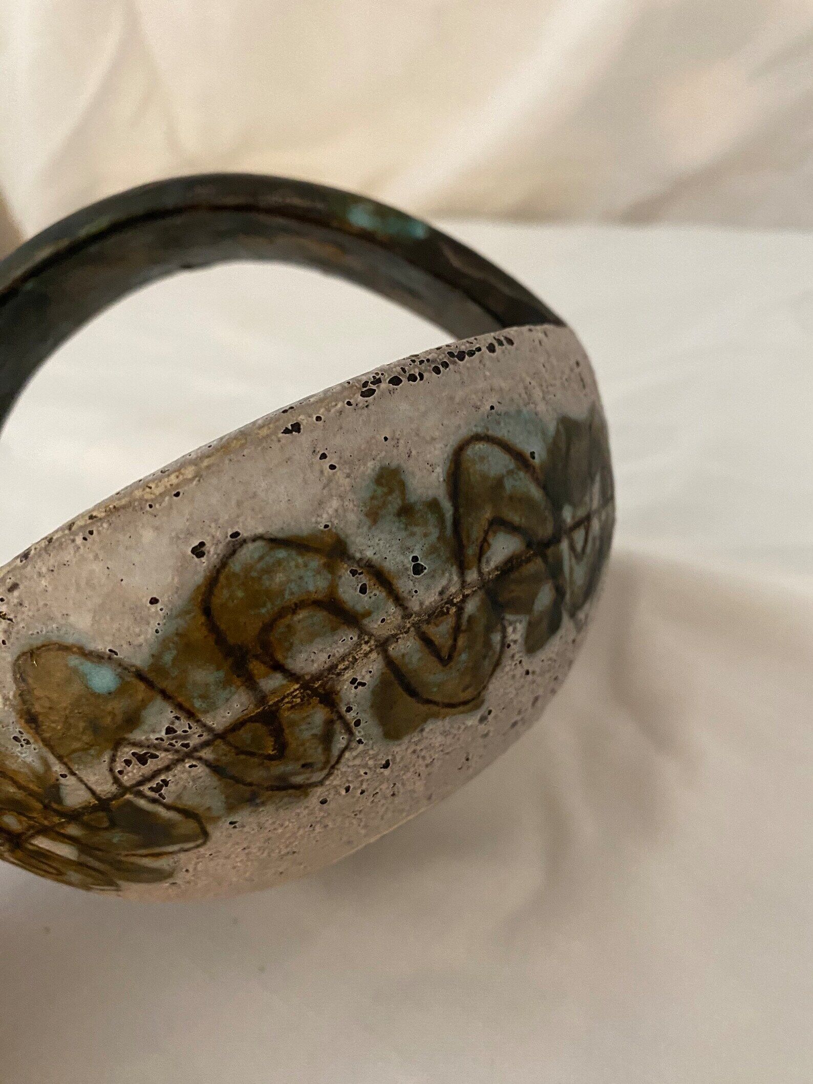 Trinket bowl signed Massier - Vallauris