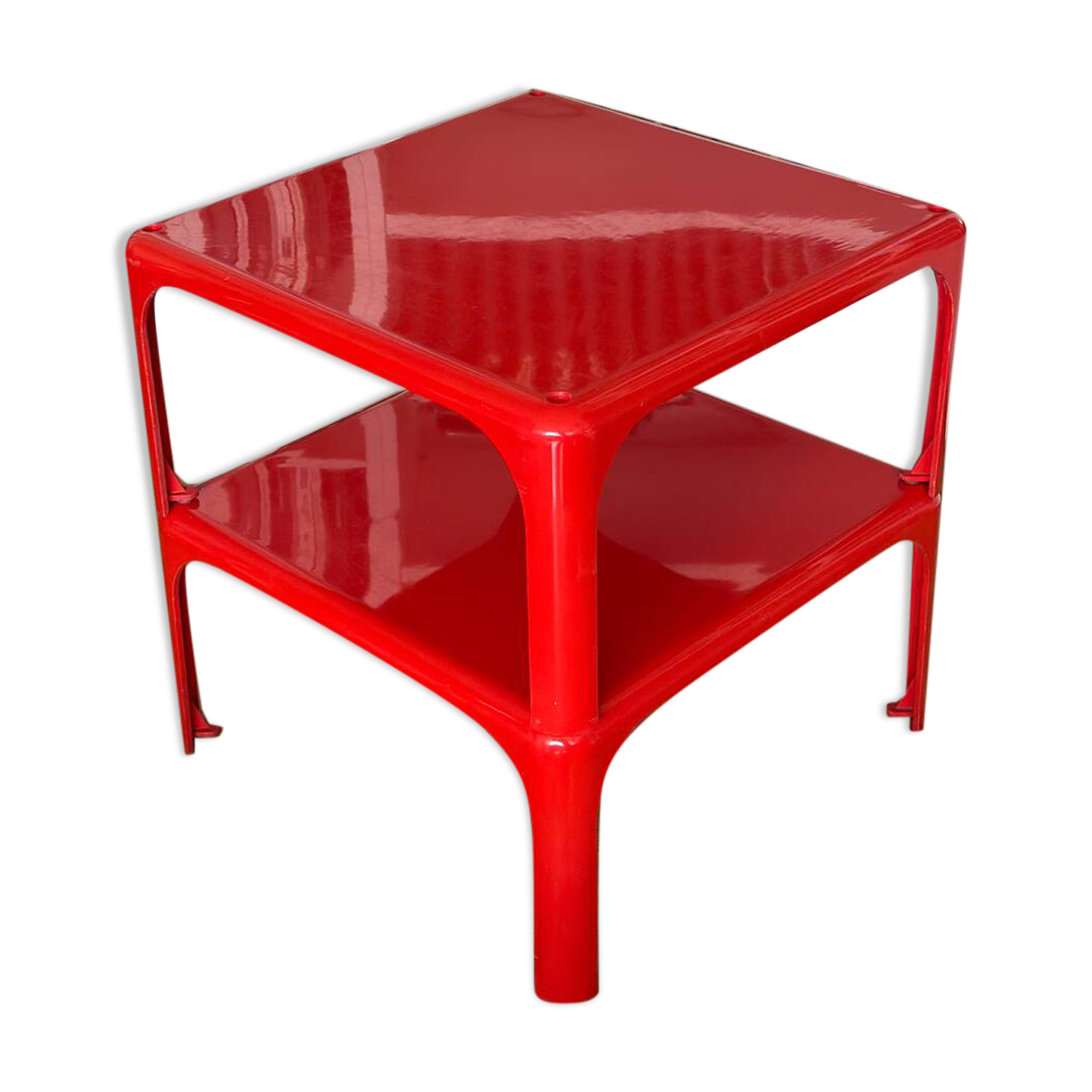 2 stackable tables Demetrio 45 by Vico Magistretti for Artemide