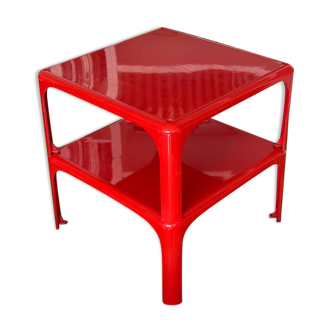 2 stackable tables Demetrio 45 by Vico Magistretti for Artemide