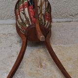 Vintage ball sewing basket