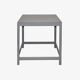 Compact Art Deco table in painted grey wood, small square tray - circa 1930