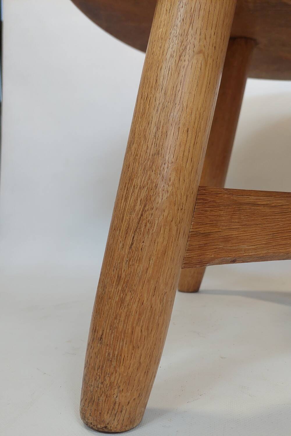 Brutalist oak coffee table