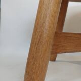 Brutalist oak coffee table