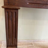 Antique wooden fireplace mantel