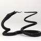 Sculpture of a serpent or wrought iron serpent in the style of Edgar Brandt, Austria, 1920s.