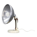 1950s Table Lamp with Aluminium Lampshade, Czechoslovakia