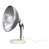 1950s Table Lamp with Aluminium Lampshade, Czechoslovakia