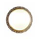 Vintage illuminated crystal brass mirror, 1960s