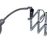 Grey Industrial Scissor Wall Lamp from Elektroinstala, 1960s