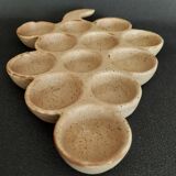 Vintage stoneware egg holder