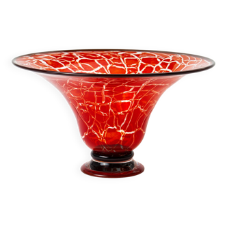 Transjö Hytta cracked glass bowl (Sweden)