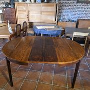 Table scandinave extensible en palissandre des années 60