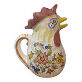 Large ceramic rooster pitcher Deruta