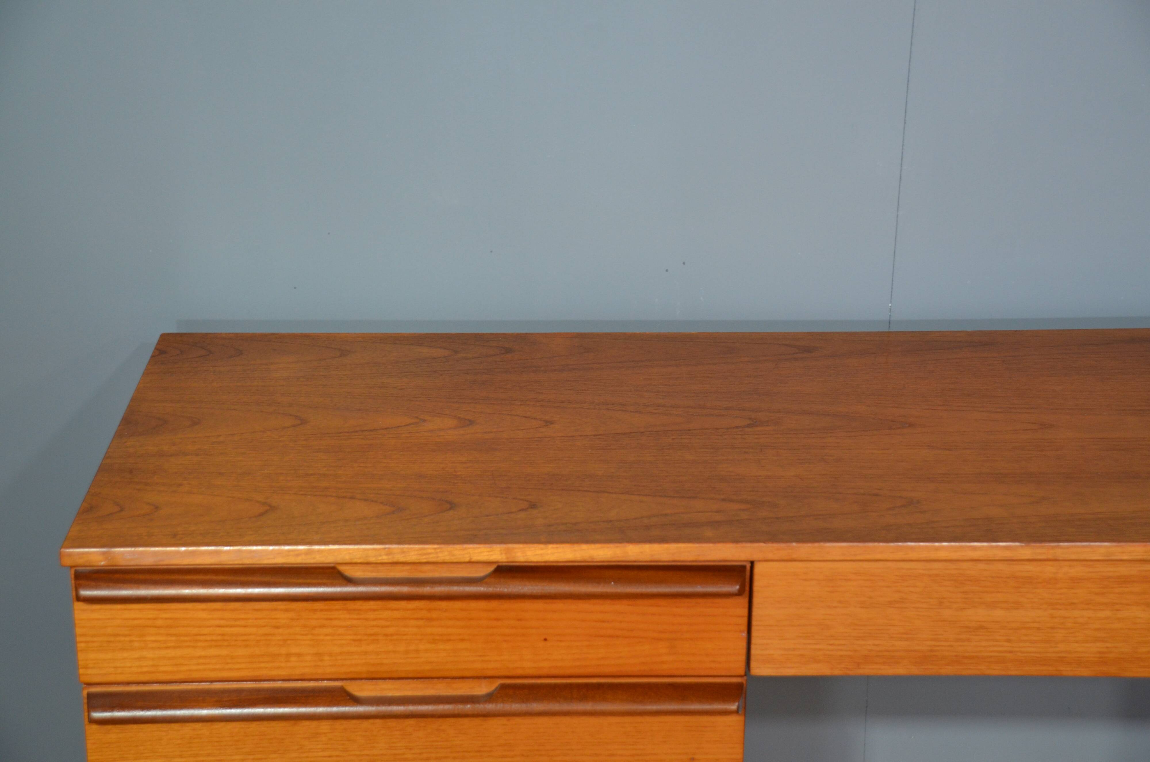 Vintage Avalon Mid Century Teak Desk / Dressing Table. Delivery. Modern / D