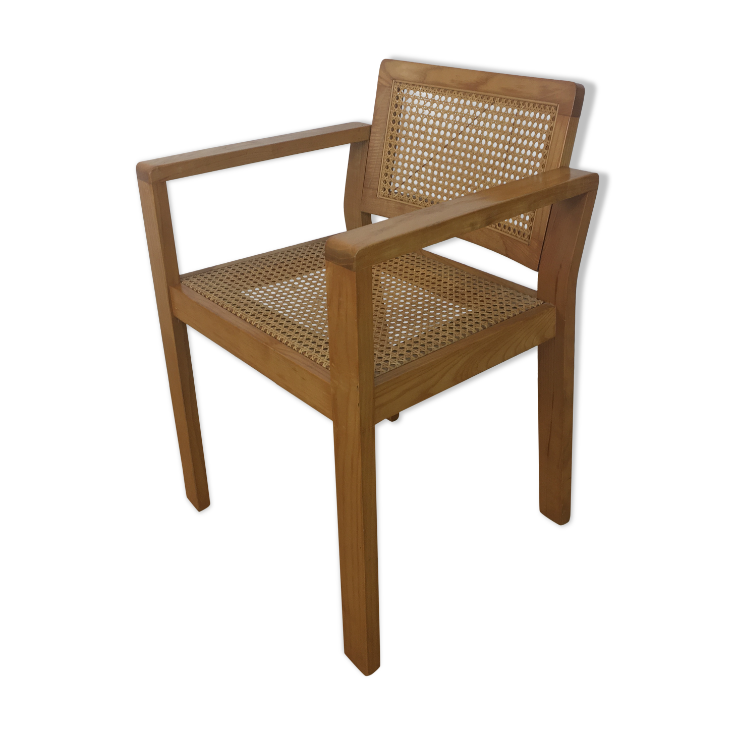 1960 armrest cannest chair