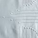 nappe ancienne en voile de lin brodée 135x135 cm