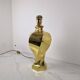 Sculptural Brass Table Lamp, Heavy Quality, Without Shade