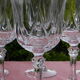 Lot de 6 verres à eau en cristal d'Arques modèle auteuil