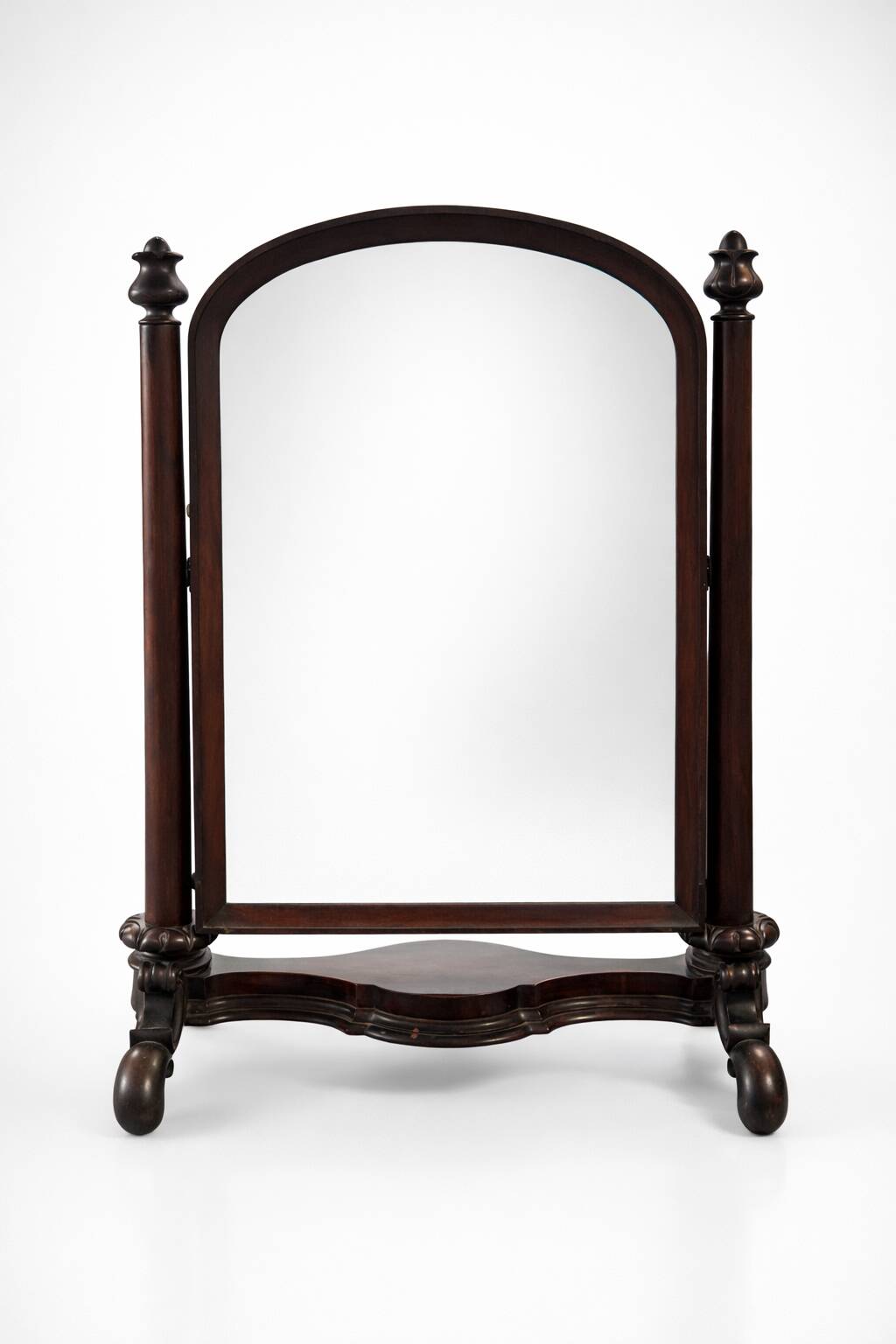 Psyche mirror in mahogany