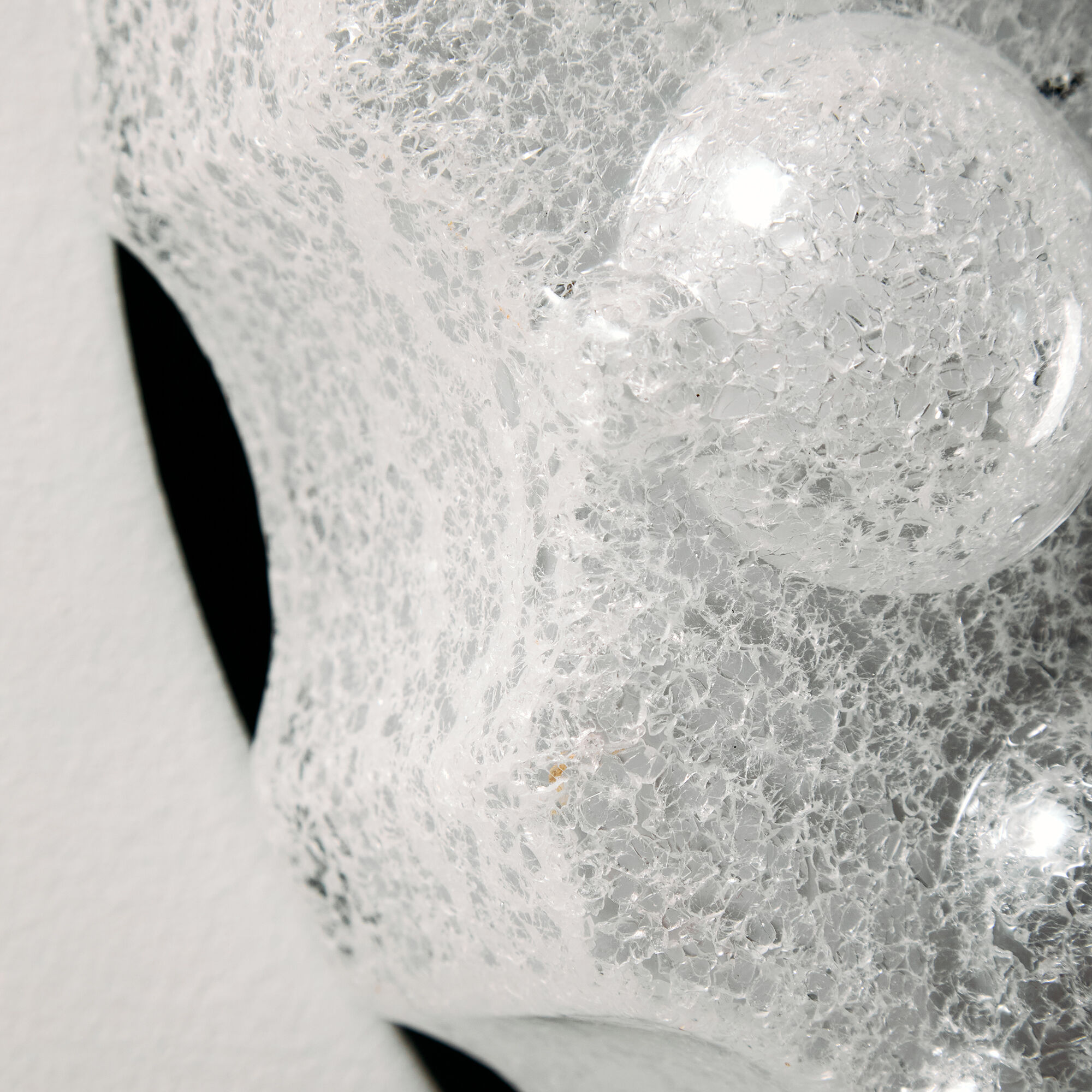 Wall light in metal and plastic