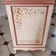 Painted chest of drawers with floral decoration