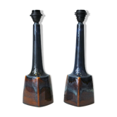 Paire de lampes de table en céramique danoise Burgundia par Søholm Keramik, Bornholm années 1970