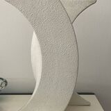 white vase Sculptural Wave -Ceramic - Roberto Rigon - Italy - 1960-70