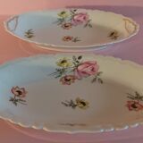 Dishes raviers lot of two porcelain of Limoges Charbernaud and Larcher