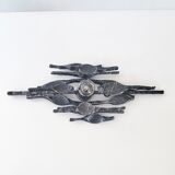 Brutalist wall lamp 1970 vintage