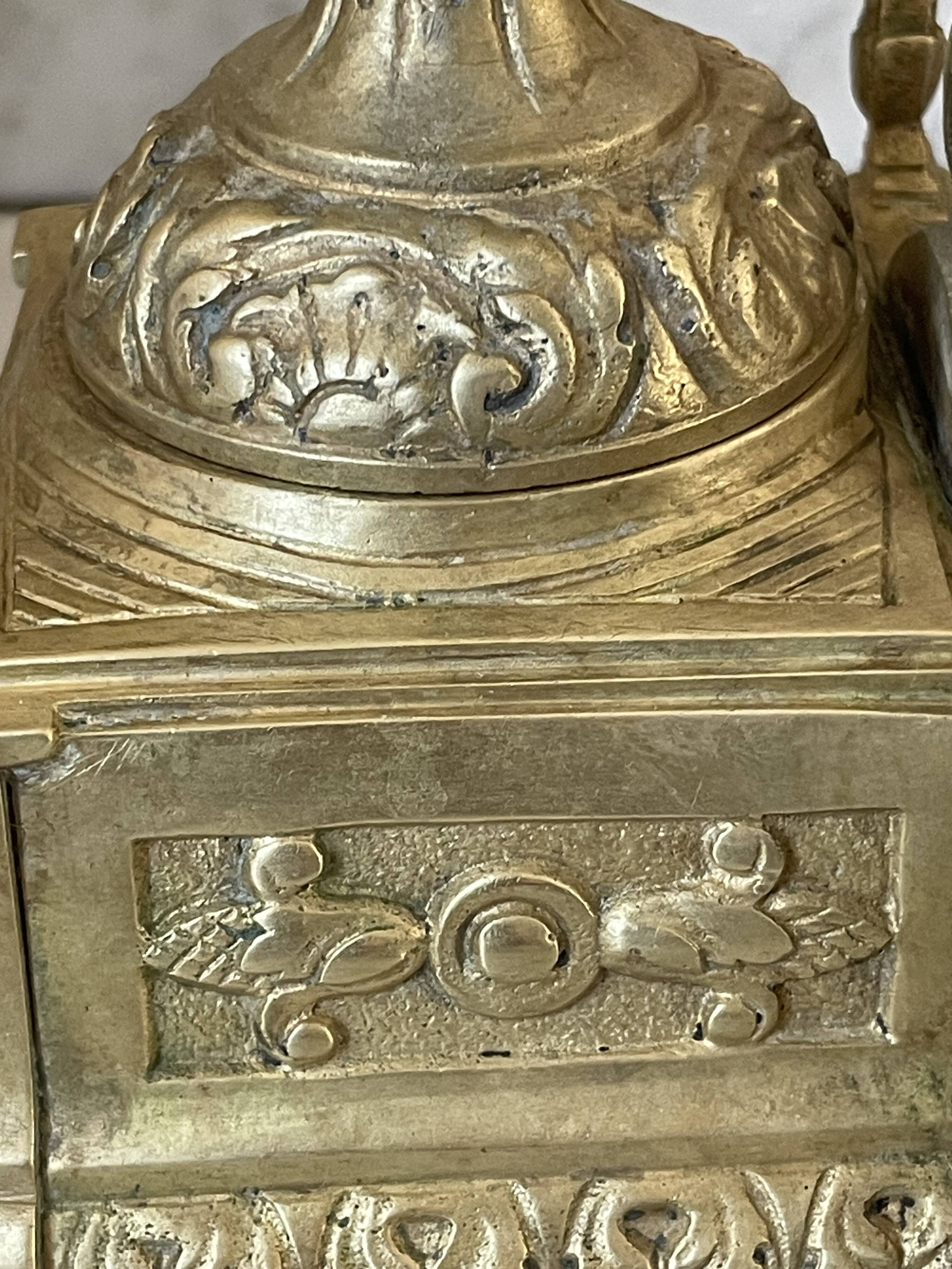 Napoleon III style chandelier in gilded bronze 48.5cm