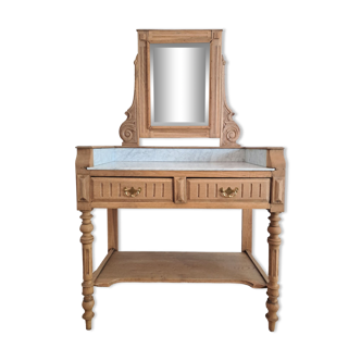 Bathroom cabinet with marble top in Henri II style