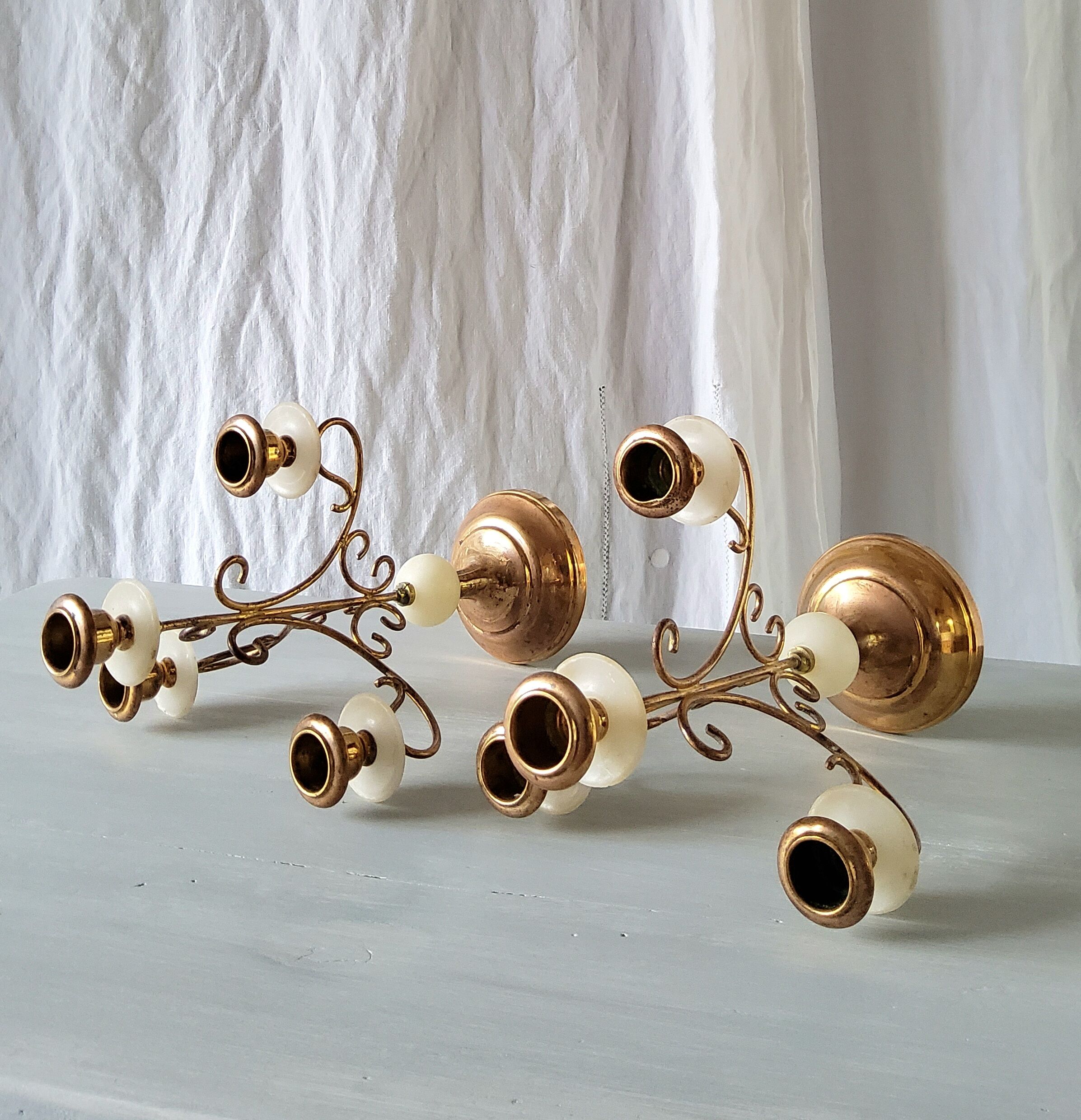 Pair of candle holders 4 lights